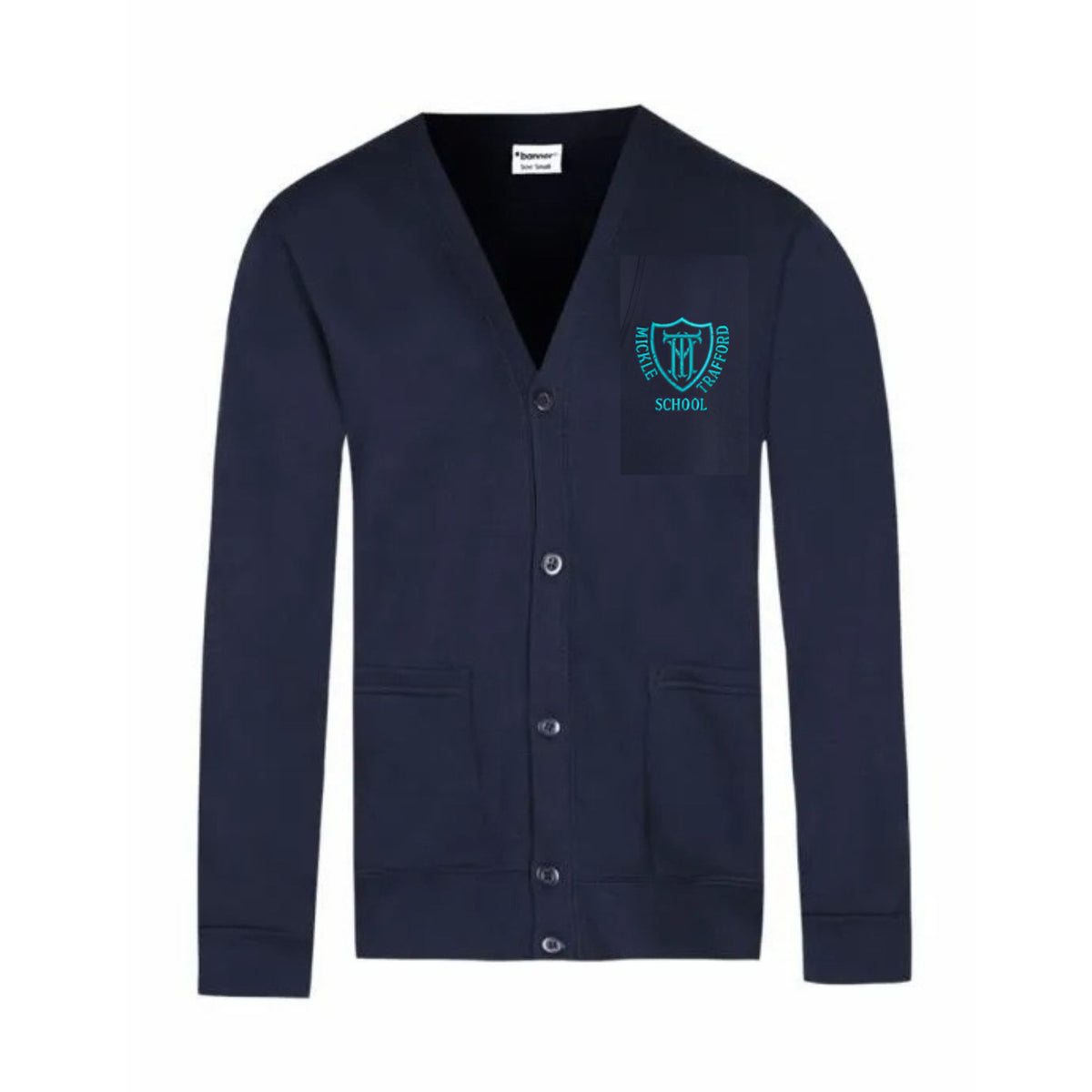 New Embroidered Cardigan - Navy - Mickle Trafford