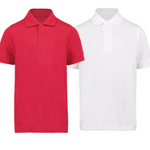 Plain Value Polo Shirt – White or Red - Guilden Sutton Primary School