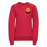 Premium Embroidered Sweatshirt - Red - Guilden Sutton Primary School