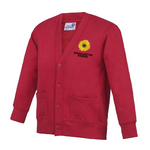 Value Embroidered Cardigan - Red - Guilden Sutton Primary School