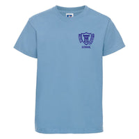 Embroidered T-Shirt - Sky Blue - Your School Uniform Shop