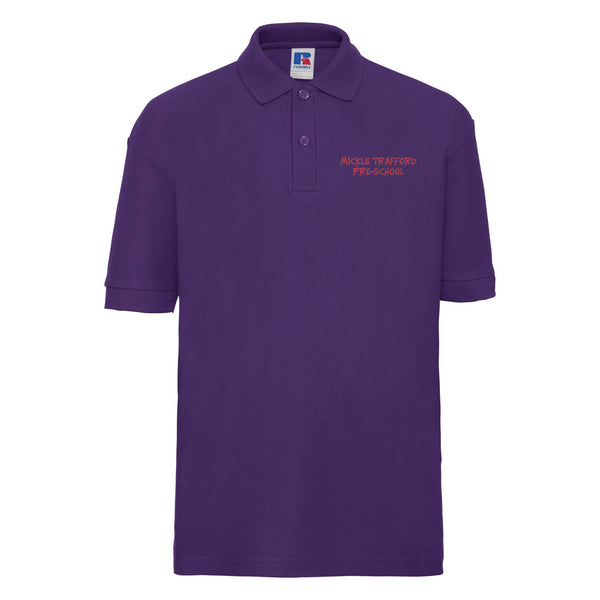 Embroidered Polo Shirt - Purple - Mickle Trafford Pre School