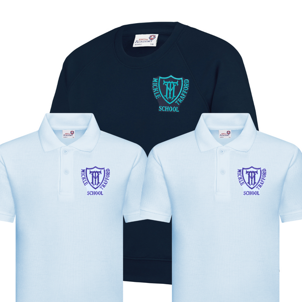 Value Polo and Sweatshirt Bundle - Sky or White - Mickle Trafford
