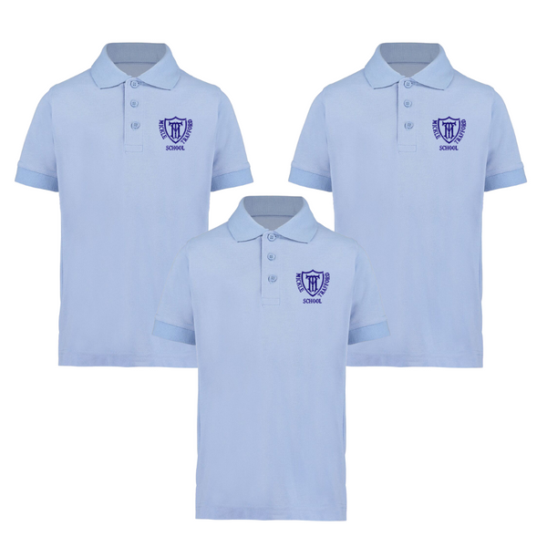 Premium Embroidered Polo Shirt Bundle - Sky or White - Mickle Trafford